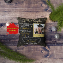 Load image into Gallery viewer, Personalized Graduation Pillow to Our Daughter, Custom High School College Grad Congrats All-over Print| NPL63