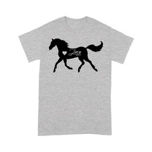 Load image into Gallery viewer, Customized name horse gifts for girls, Gift For Horse Owner, Horse Trainer Gift, Horse Lover Gift, Cowgirl, Riding Tee D06 NQS2682 - Standard T-Shirt