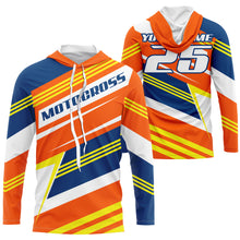 Load image into Gallery viewer, Custom name number motocross jersey UPF kids men women dirt bike motorcycle offroad racing shirt NMS1033