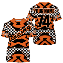 Load image into Gallery viewer, Kid&amp;adult Motocross custom jersey dirt bike shirt UV protective racing flag off-Road motorcycle PDT15