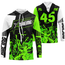 Load image into Gallery viewer, Extreme Motocross jersey personalized UPF30+ racing shirt green dirt bike off-road biker motorcycle NMS997