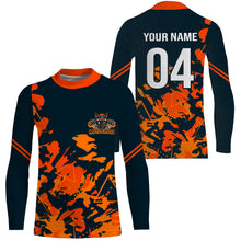 Load image into Gallery viewer, Custom Motocross Jersey Orange UPF30+ Youth Men Women Xtreme Dirt Bike Racing Shirt NMS1337