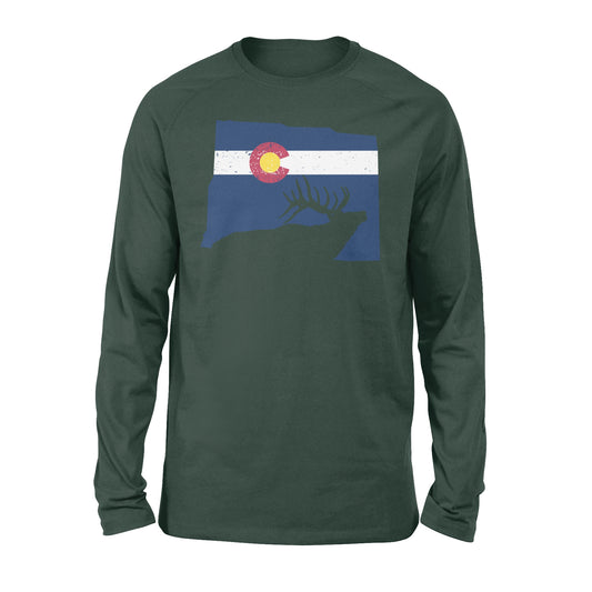 Colorado Elk Hunting, Colorado Elk Hunter, Elk Hunt, Elk Hunting Gift Essential Long Sleeve shirt - NQSD234