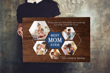 Load image into Gallery viewer, Personalized Mom Canvas| Best Mom Ever Photo Collage| Gift for Mom, Mother's Day Gift, Mom Birthday Gift JC213