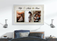 Load image into Gallery viewer, Personalized Canvas| Mom Wife Boss| Custom Photo Canvas| Birthday Gift for Her, Mother, Wife Mother's Day, Christmas Gift| N1488