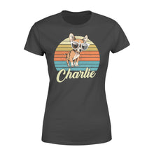 Load image into Gallery viewer, Custom name awesome Chihuahua 1970s vintage retro personalized gift - Standard Women's T-shirt