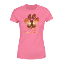 Load image into Gallery viewer, Custom dog's name dog paws mom autumn halloween personalized gift - Standard Women's T-shirt