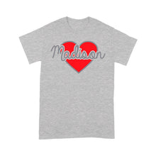 Load image into Gallery viewer, Heart Personalized Valentine T-shirt - Gift for Boyfriend, Girlfriend on Valentine day - FSD1007