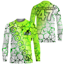 Load image into Gallery viewer, Motocross green neon custom MX jersey UPF30+ kid men women biker extreme dirt racing motorcycle PDT47