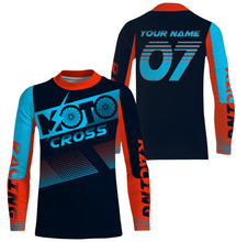 Load image into Gallery viewer, Moto Cross custom jersey UPF30+ men women kids dirt bike racing off-road motorcycle riders outfits NMS1008