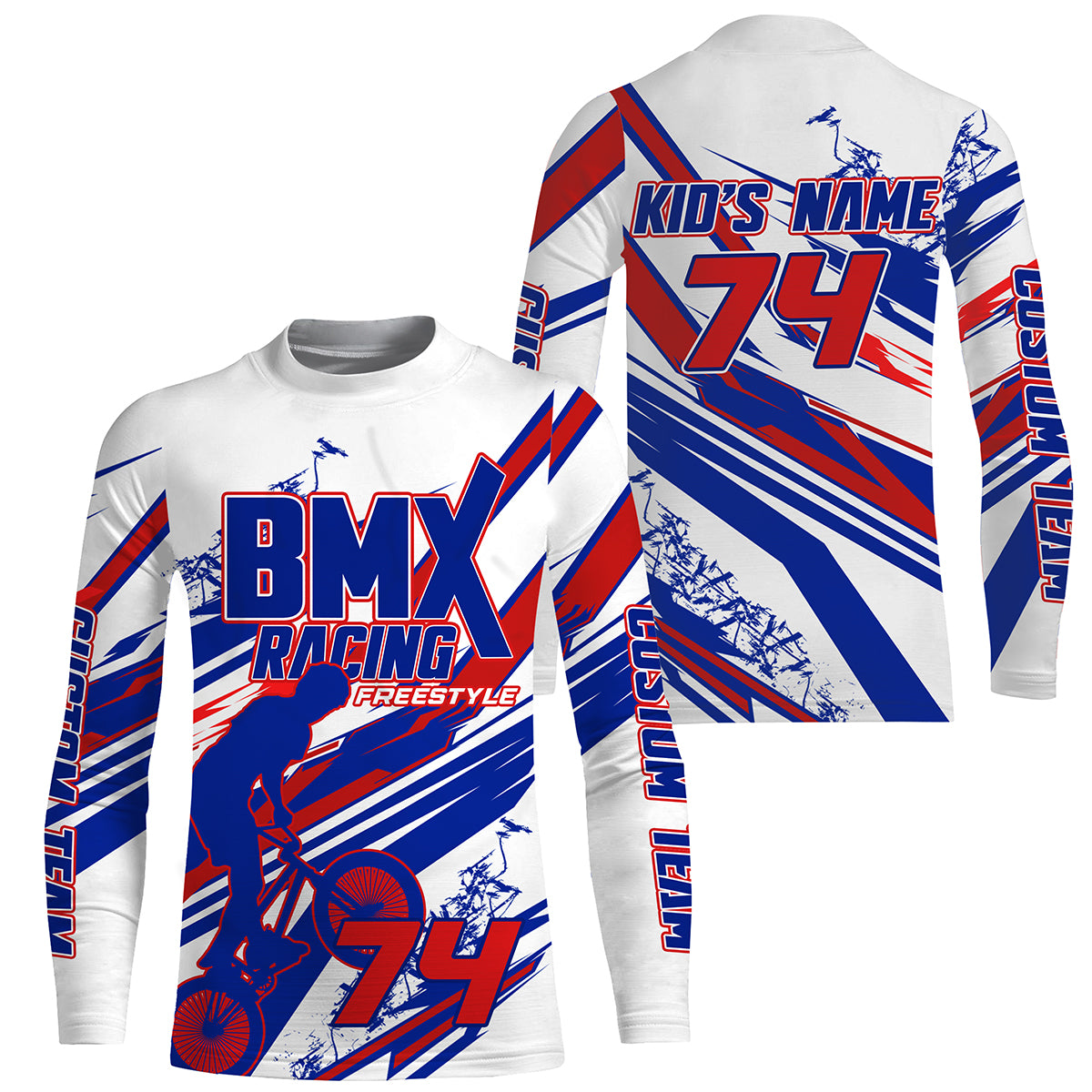 Personalized BMX racing gear UPF30+ adult kid BMX shirt extreme sport biking gear Cycling clothes| SLC109