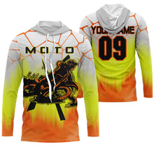 Load image into Gallery viewer, Men women kid MotoX racing jersey UPF30+ custom motocross dirt bike shirt off-road motorcycle NMS975