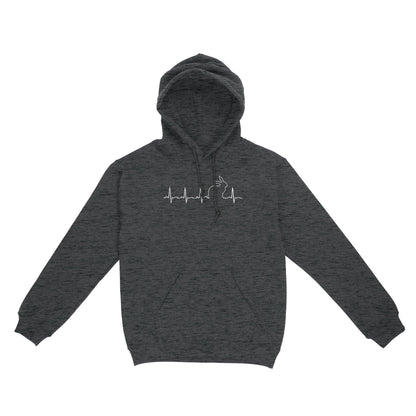 Men’s Rabbit hunting Shirt, Rabbit Pulse Heartbeat Hoodie - FSD3787 D06