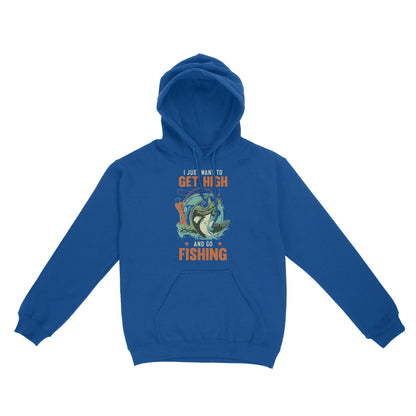 I just want to get high and go fishing D02 NQS2429 Standard Hoodie