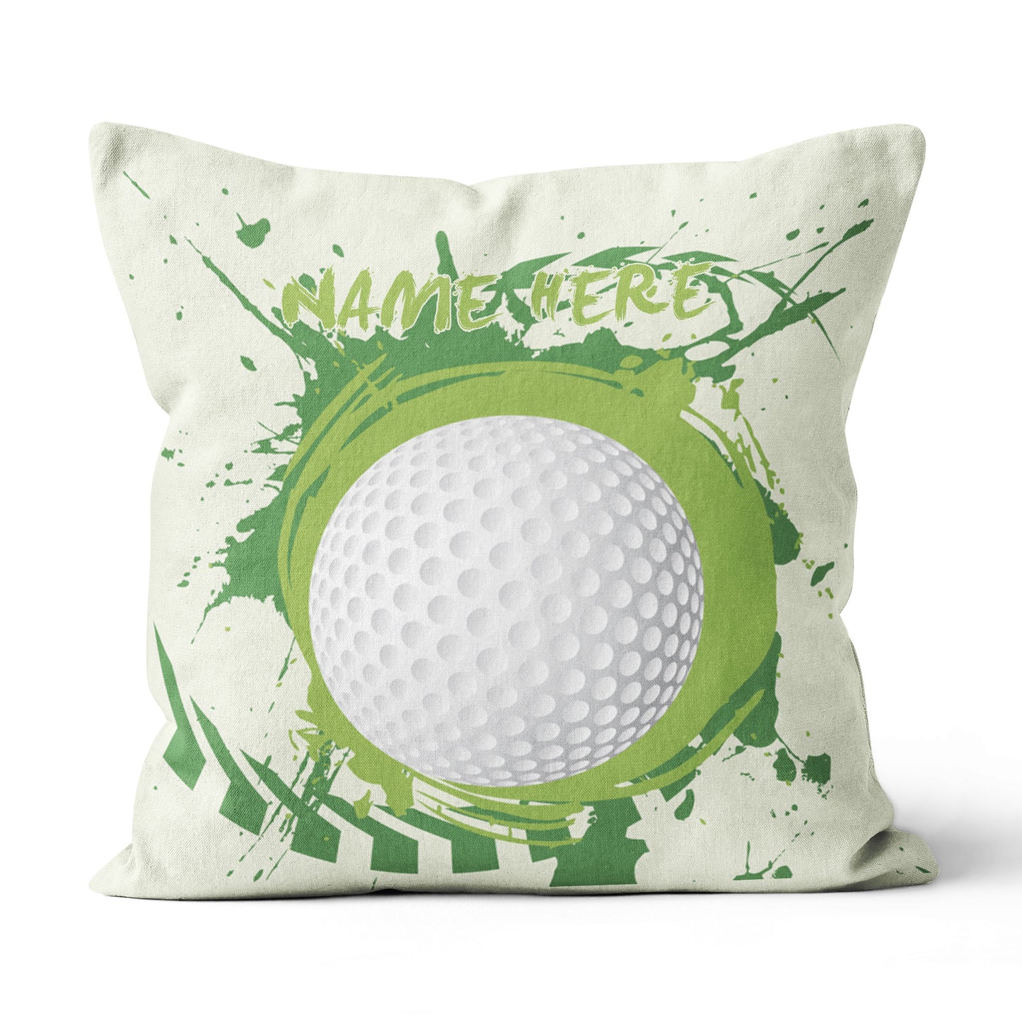 Colorful Green Splash Golf Ball Custom Pillow Personalized Golf Gifts LDT1205