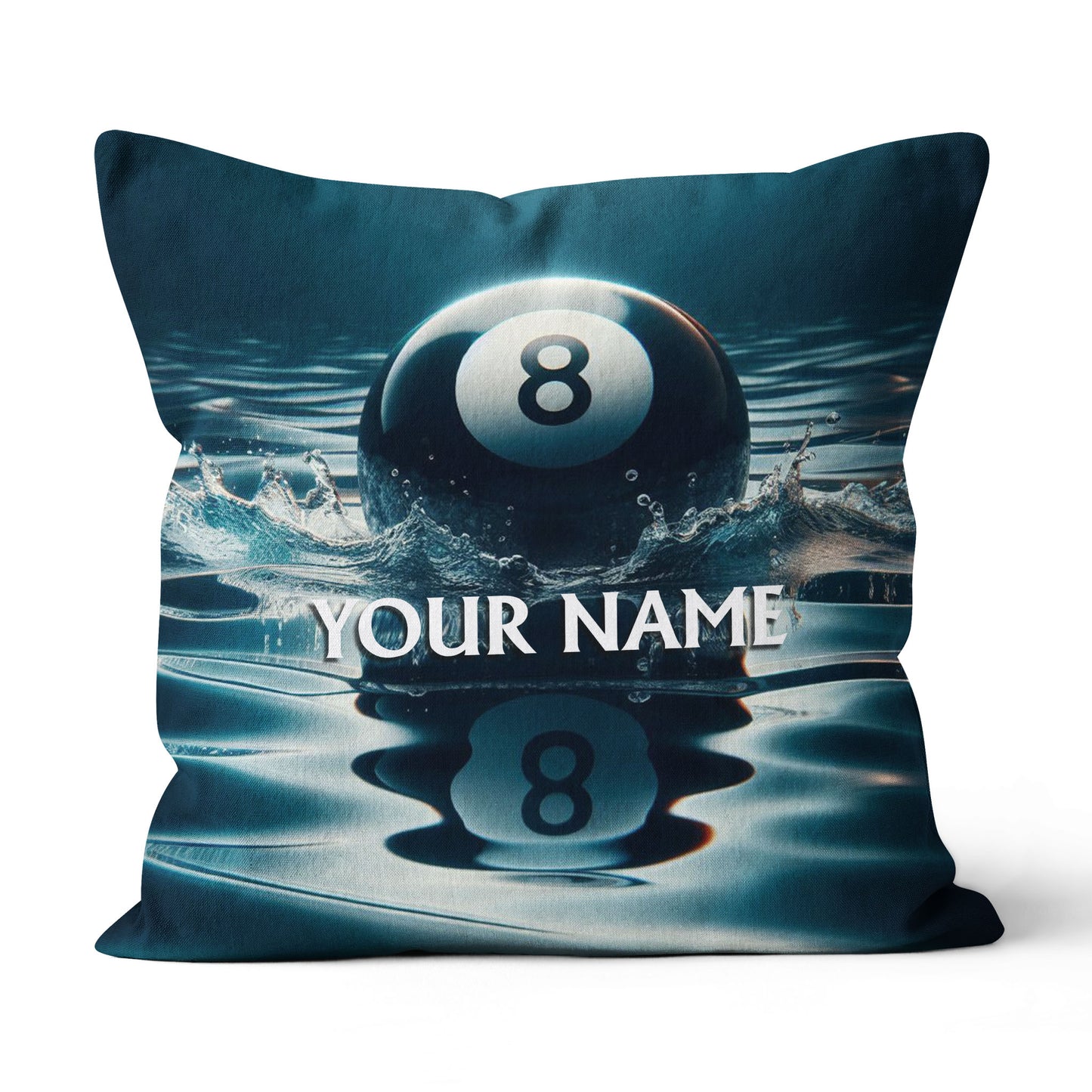 Personalized Water 8 Ball Billiard 3D Pillow, Best Throw Pillow Billiard VHM0894