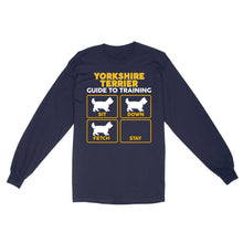 Load image into Gallery viewer, Yorkshire Terrier Standard Long Sleeve | Funny Guide to Training dog - FSD2411D08