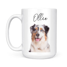 Load image into Gallery viewer, Personalized dog mug Custom dog's Name and photo Gifts for dog lovers dog mom gifts - FSD1316D08