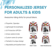 Load image into Gallery viewer, Florida Motocross Jersey Custom Name Youth Mens Womens FL Dirt Bike Off Road MotoX Motorcycle Racing| NMS824