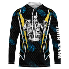Load image into Gallery viewer, Vintage Fisherman Custom Name Long Sleeve Performance Fishing Sun Protection UV Shirts TTN86
