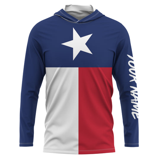 Texas Shirts Texas Flag Custom UV Long Sleeve Performance Shirts - Personalized Texas Clothing - IPHW733