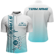 Load image into Gallery viewer, Strike Bowling Custom Bowling Shirts For Men And Women Bowling Team Jerseys Bowlers Outfits | Blue IPHW5504