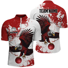 Load image into Gallery viewer, Custom Bowling Shirts Team'S Name Bowlers Shirt For Women, Eagle Bowling Jerseys IPHW5818