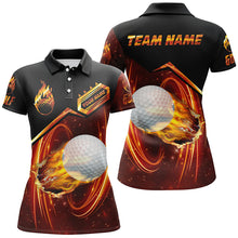 Load image into Gallery viewer, Womens golf polo shirts custom light flame golf ball team golf jerseys, golf attire for women NQS6701