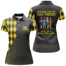 Load image into Gallery viewer, Funny women golf polo shirts multi-color we're more than just golf friends we're small gang NQS4829