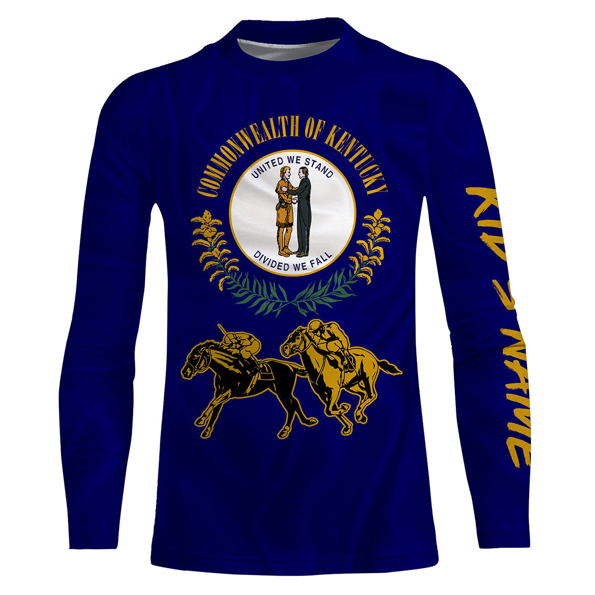 Kentucky horse racing horse flag shirts Custom Name equestrian clothing, gift for horse lovers NQS3245