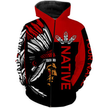 Load image into Gallery viewer, Customize Native American men red tattoo 3D All over print Shirt Indigenous Gifts Apparel NQS2099