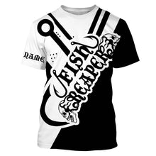 Load image into Gallery viewer, Fish Reaper Custom Name 3D All over printed Fishing Shirts black and white fishing shirts NQS2527