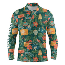 Load image into Gallery viewer, Christmas toys and gifts pattern Men golf polo shirts custom name golf gifts for men NQS4416