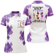 Load image into Gallery viewer, Funny Halloween golf shirt custom we're more than just golf friends we're like a really small gang NQS3833