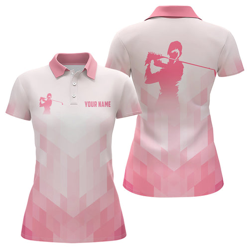 Pink golf shirts for women custom polo golf shirts, golf tops for ladies NQS6880