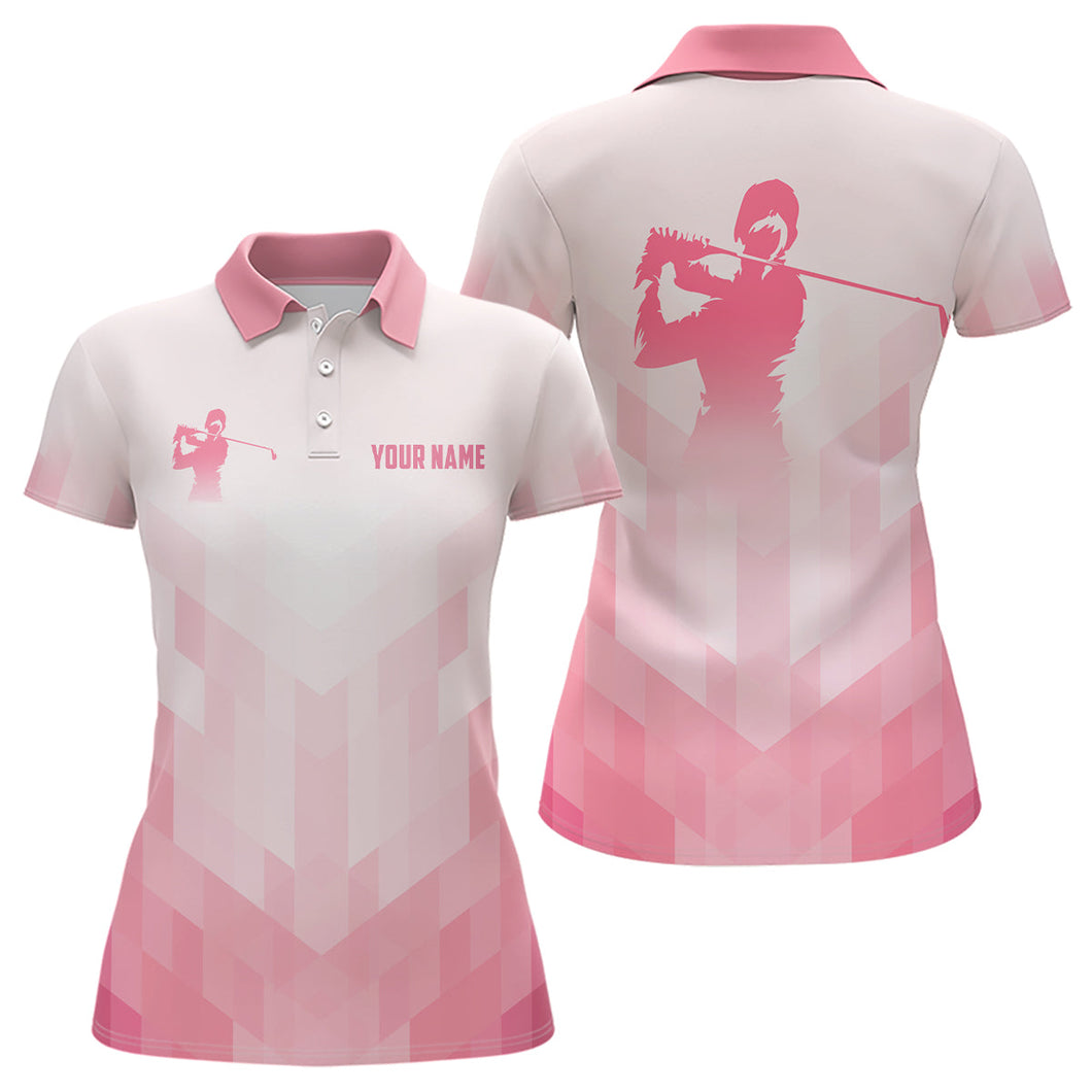 Pink golf shirts for women custom polo golf shirts, golf tops for ladies NQS6880
