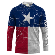 Load image into Gallery viewer, Distressed Texas Flag Performance Shirts Sun/UV Protection - Personalized Texas Apparel, Gifts for Men, Women and Kid FSD2188