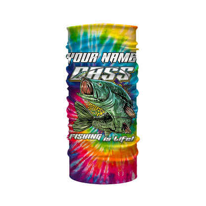 Personalized Bass Fishing Tie Dye 3D All over print Shirt, Personalized Fishing Clothes UPF30+ FSD3105