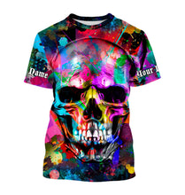 Load image into Gallery viewer, Skull Colorful 3D All Over Printed Shirts, Hoodie - Personalized Gifts for Men, Women and Kid - FSD2580