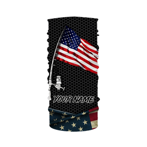 Fishing shirt American flag fishing rod Custom Name Sun protection Shirt Personalized fishing gifts ideas FSD1798