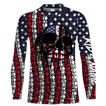American Flag Skull patriotic 3D All over printed Shirts - Personalized Gifts Skull lovers FSD2167