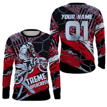 Load image into Gallery viewer, Xtreme Supercross Jersey Custom UPF30+ Men Women Kid Dirt Bike SX Racing Shirt Tournament Riders NMS1364