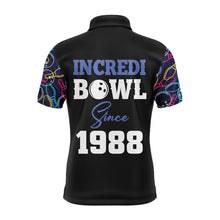 Load image into Gallery viewer, Funny Bowling Shirt for Men Custom Name Incredi Bowl Since Polo Short Sleeve Bowler Jersey NBP114