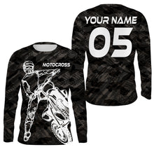 Load image into Gallery viewer, Camo Motocross Personalized Jersey UPF30+ UV Protect, Dirt Bike Racing Motorcycle Off-road Racewear| NMS449