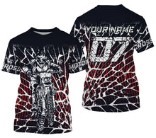 Load image into Gallery viewer, Motocross Racing Custom Jersey Adult Kid Long Sleeves, Dirt Bike Motorcycle Off-road Riders Racewear| NMS326