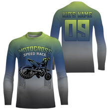 Load image into Gallery viewer, Motocross Personalized Riding Jersey UPF 30+ UV Protect, Speed Race Riders Motorcycle Racewear| NMS395