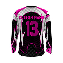 Load image into Gallery viewer, Moto Mom Personalized Jersey UPF30+ Pink Dirt Bike Mom Motocross Racing Shirt Mother&#39;s Day Gift NMS1384