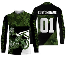 Load image into Gallery viewer, Camo Motocross Personalized Jersey UPF30+ Kid&amp;Adult Dirt Bike Racing Shirt Off-road Motorcycle| NMS613