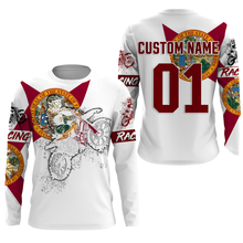 Load image into Gallery viewer, Florida Motocross Jersey Custom Youth Mens Womens FL Dirt Bike Racing Off Road Motorcycle Shirt| NMS829