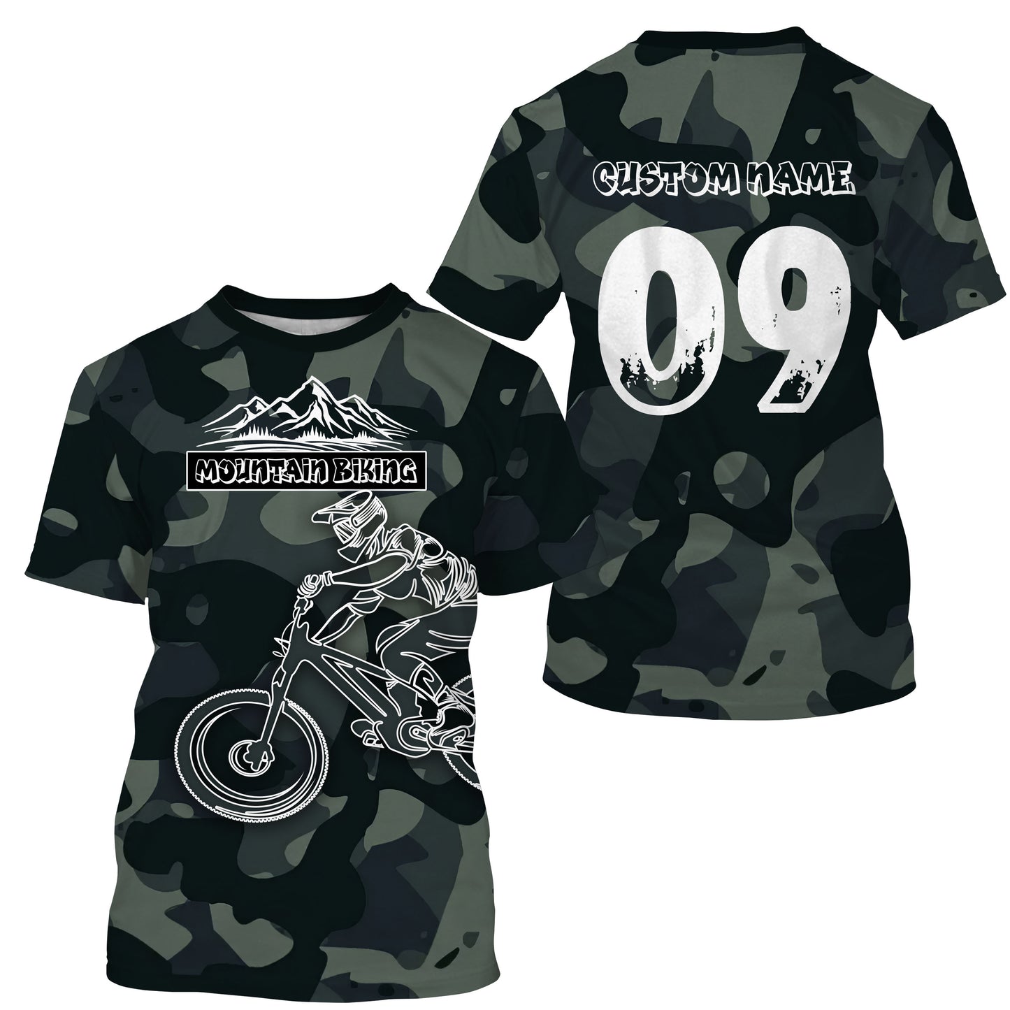 MTB Long Sleeve Jersey Mountain Biking Shirt for Adult Kid - Personalized Jersey for Cyclist Bike Rider JTS417